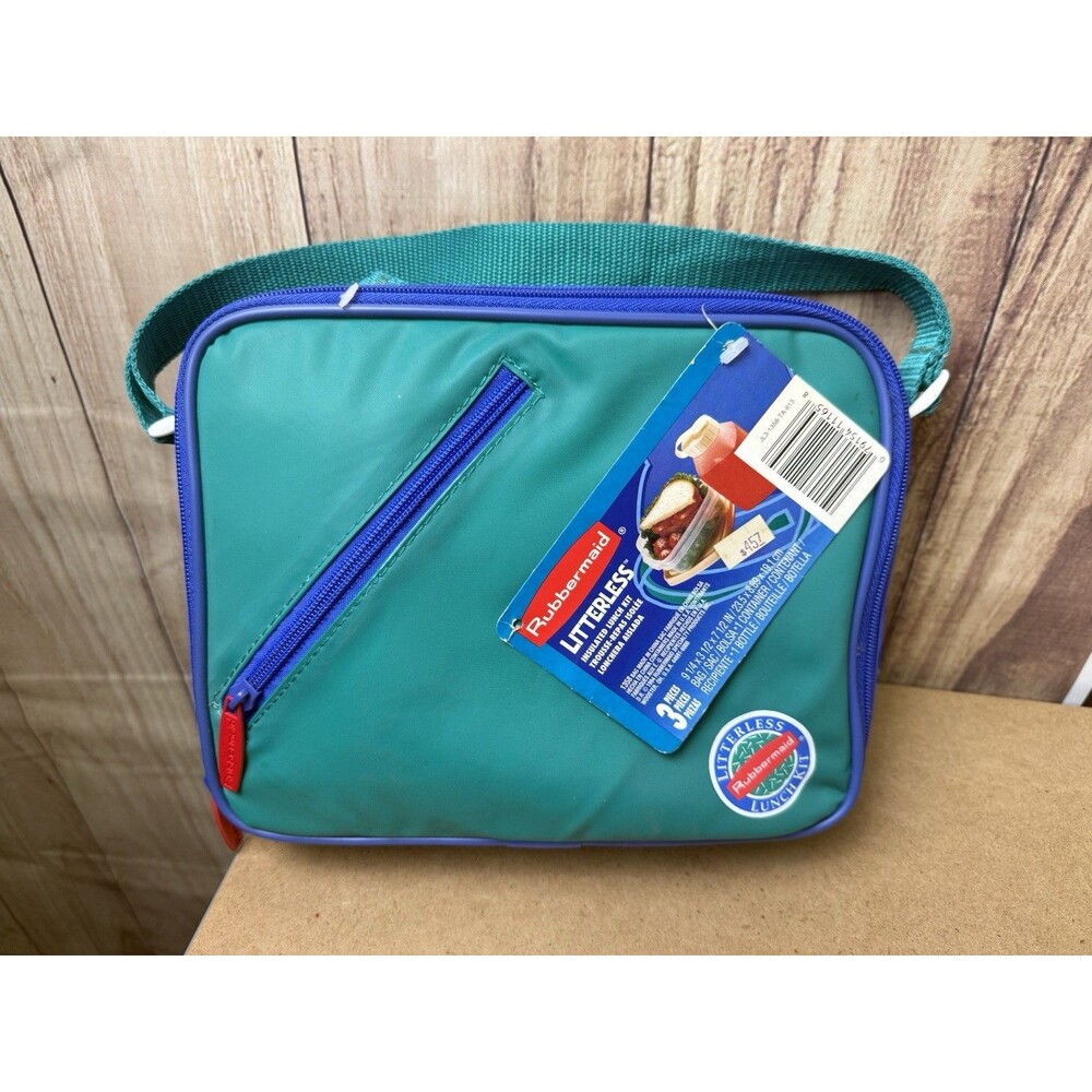 Vintage Rubbermaid Litterless Insulated Lunch Box Kit 1994 3 Piece Set